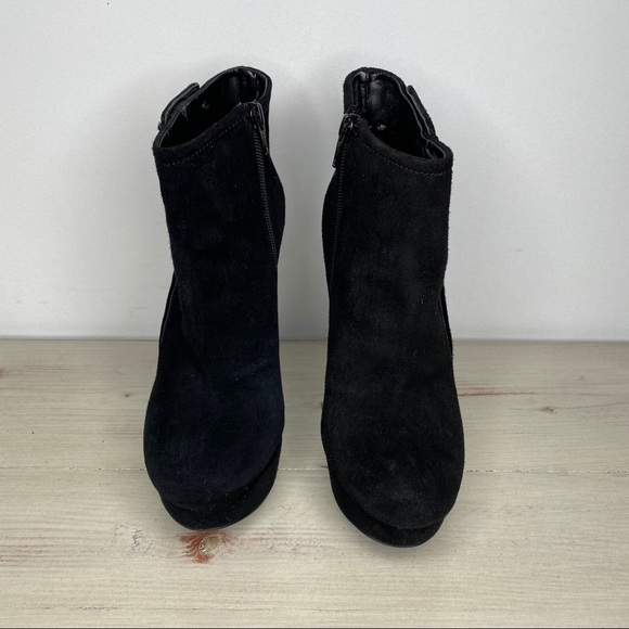 JESSICA SIMPSON “Billings” Platform Suede Booties - Picture 3 of 7